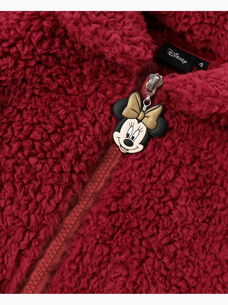 Accappatoio caldo a maniche lunghe DISNEY Minnie Mouse per bambine Bordeaux - Kiabi