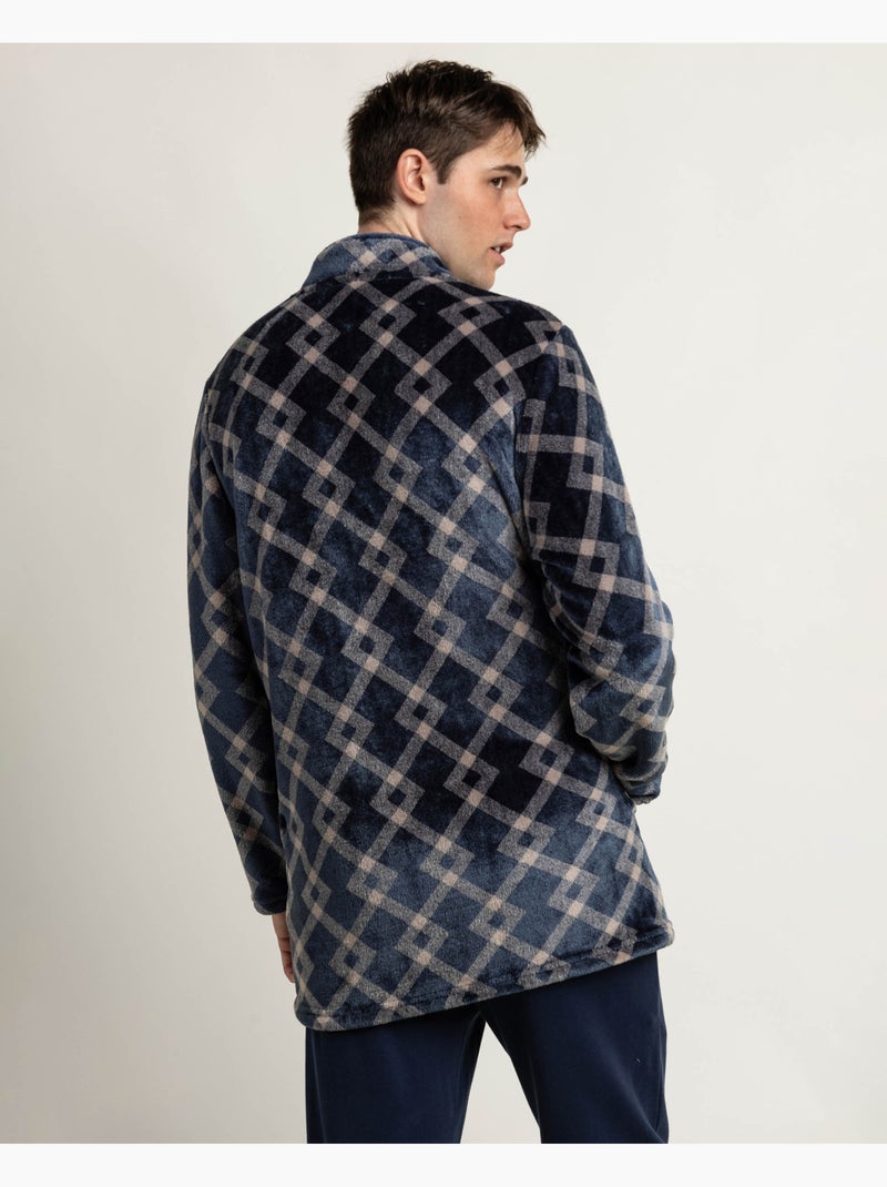Accappatoio caldo a maniche lunghe Frostline da uomo ADMAS CLASSIC Blu marino - Kiabi