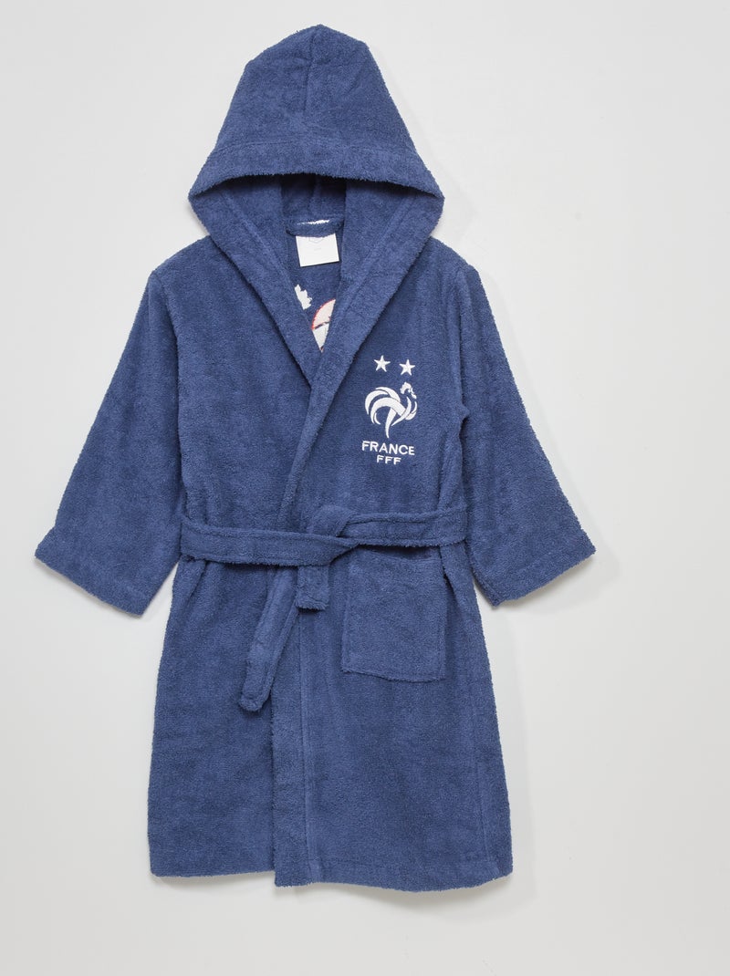 Accappatoio con cappuccio 'FFR' blu - Kiabi