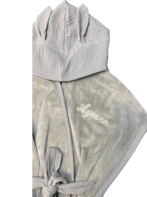 Accappatoio con cappuccio in bambù per bambino | BB&CO - Kiabi