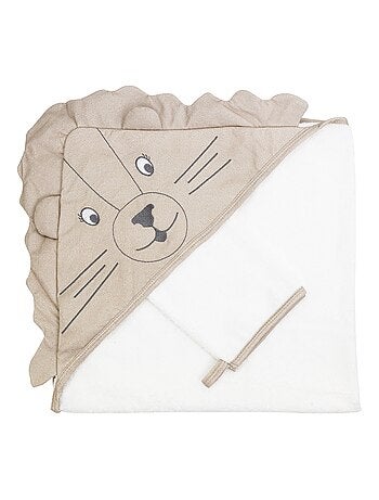 Accappatoio con cappuccio per neonato