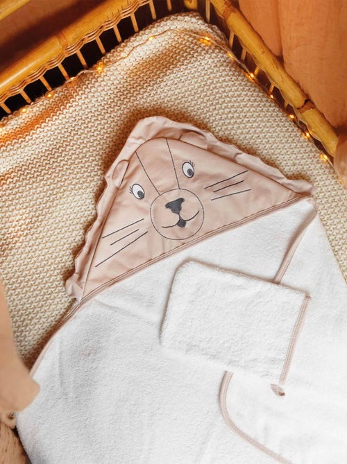 Accappatoio con cappuccio per neonato - Kiabi