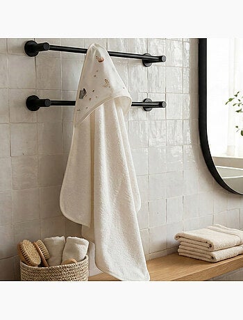 Accappatoio con cappuccio per neonato in cotone e bambù | SEVIRA KIDS