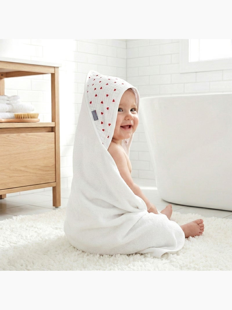 Accappatoio con cappuccio per neonato in cotone e bambù | sevira kids | sevira kids Rosso - Kiabi