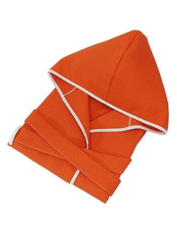 Accappatoio da bambino con cappuccio in cotone a nido d'ape JADOO