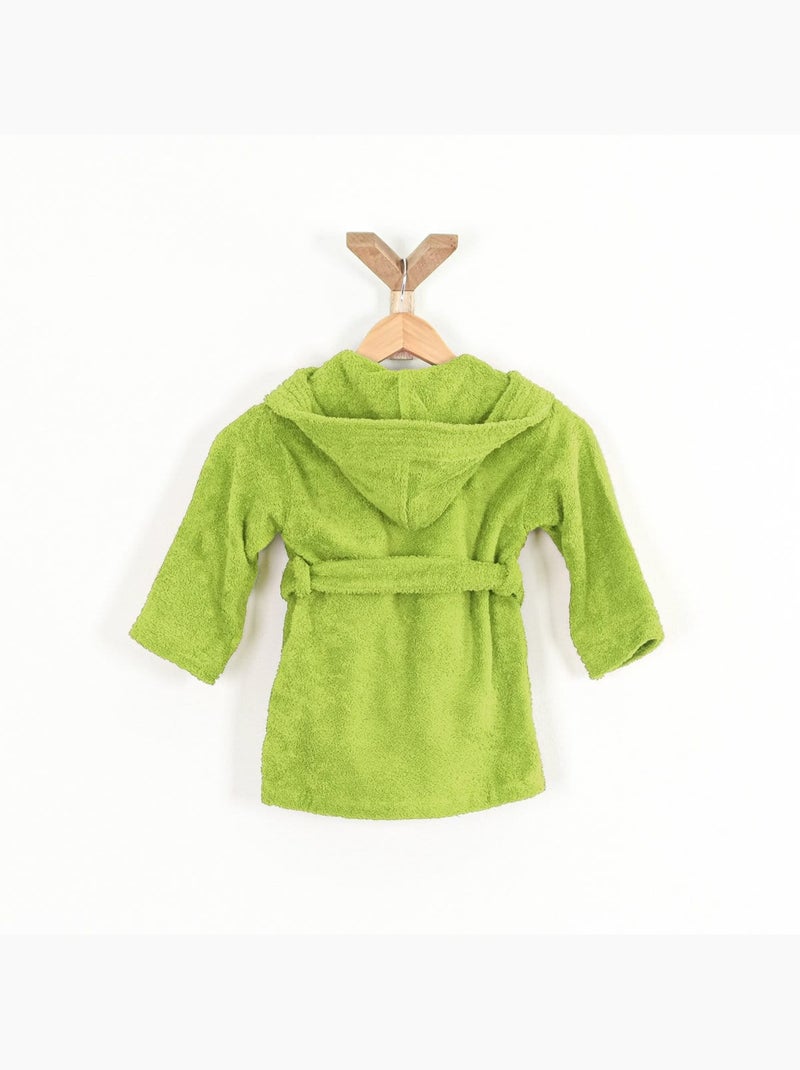 Accappatoio da bambino con cappuccio in spugna di cotone bouclé COCOON Giallo - Kiabi