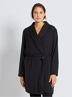 Accappatoio da casa foderato in maglia peluche - Kiabi