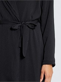 Accappatoio da casa foderato in maglia peluche - Kiabi