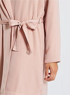 Accappatoio da casa foderato in maglia peluche - Kiabi