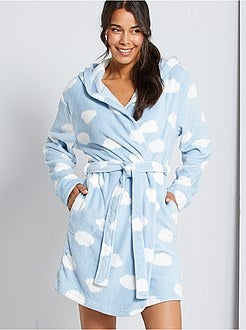 Accappatoio da casa in maglia di peluche - Kiabi
