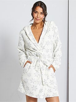 Accappatoio da casa in maglia di peluche - Kiabi