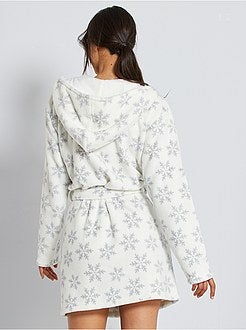 Accappatoio da casa in maglia di peluche - Kiabi