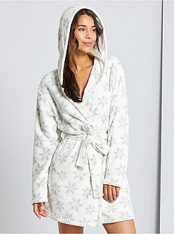 Accappatoio da casa in maglia di peluche - Kiabi