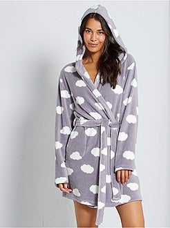 Accappatoio da casa in maglia di peluche - Kiabi