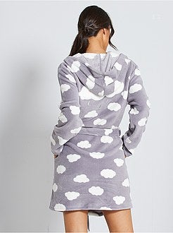 Accappatoio da casa in maglia di peluche - Kiabi