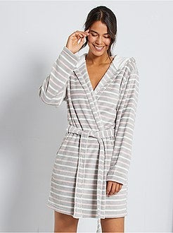 Accappatoio da casa in maglia di peluche - Kiabi