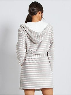 Accappatoio da casa in maglia di peluche - Kiabi