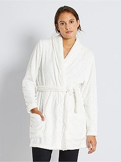 Accappatoio da casa in maglia in rilievo - Kiabi