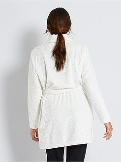 Accappatoio da casa in maglia in rilievo - Kiabi