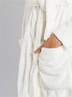 Accappatoio da casa in maglia in rilievo - Kiabi