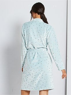 Accappatoio da casa stampato brillante - Kiabi