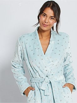 Accappatoio da casa stampato brillante - Kiabi