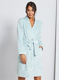 Accappatoio da casa stampato brillante - Kiabi