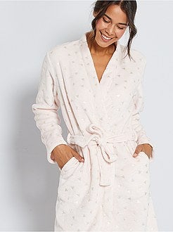 Accappatoio da casa stampato brillante - Kiabi