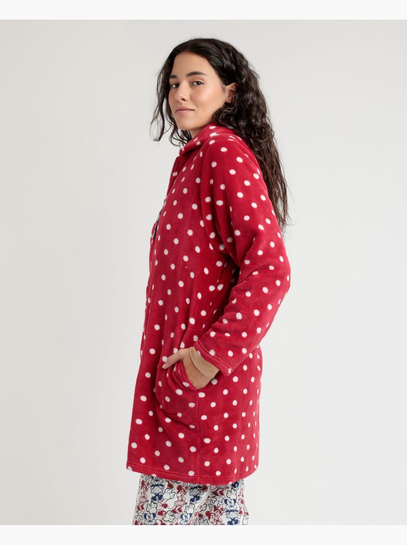 Accappatoio da college a maniche lunghe caldo Disney Minnie Mouse per donna Bordeaux - Kiabi