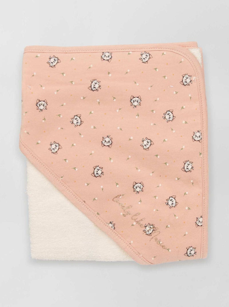 Accappatoio + guanto da bagno ROSA - Kiabi