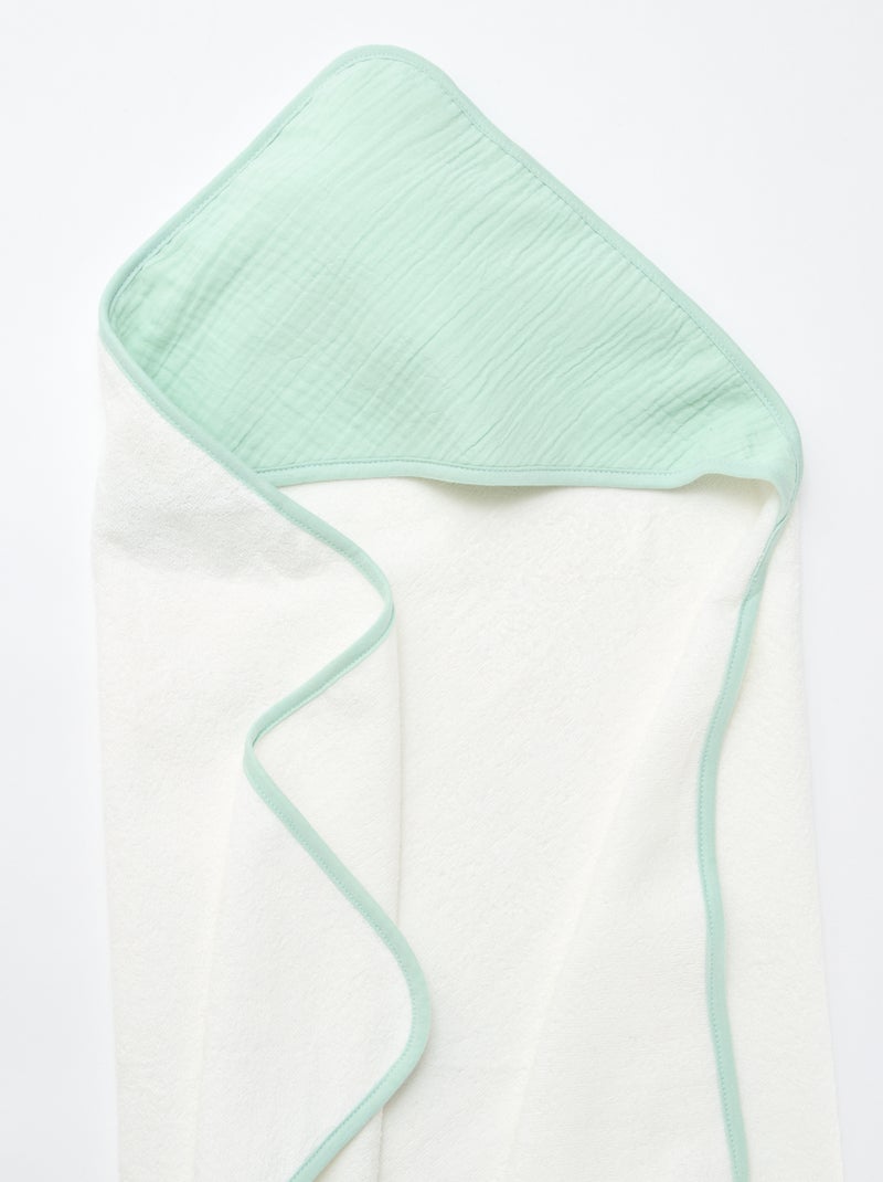 Accappatoio in cotone 62 x 104 cm Verde - Kiabi