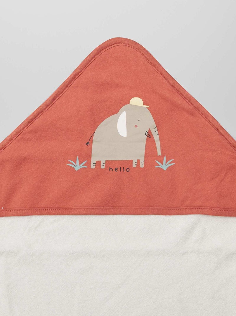 Accappatoio In Cotone Spugna Geo Safari Di Alviero Martini - Con Cappuccio E Tasche - Foto 5