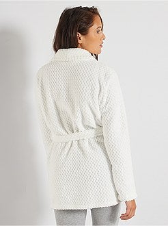 Accappatoio in maglia peluche - Kiabi
