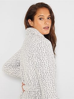 Accappatoio in maglia peluche - Kiabi