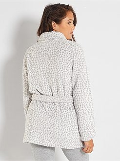 Accappatoio in maglia peluche - Kiabi