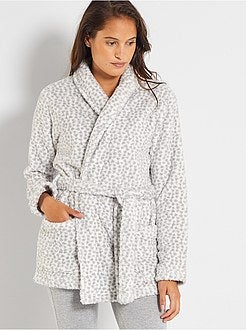 Accappatoio in maglia peluche - Kiabi