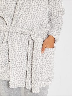 Accappatoio in maglia peluche - Kiabi
