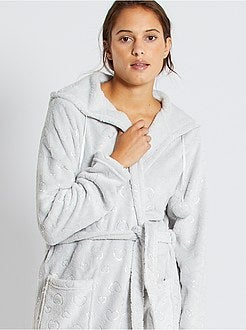 Accappatoio in maglia peluche - Kiabi