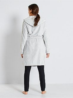 Accappatoio in maglia peluche - Kiabi