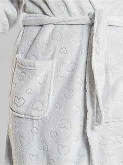 Accappatoio in maglia peluche - Kiabi
