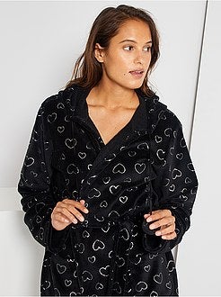 Accappatoio in maglia peluche - Kiabi