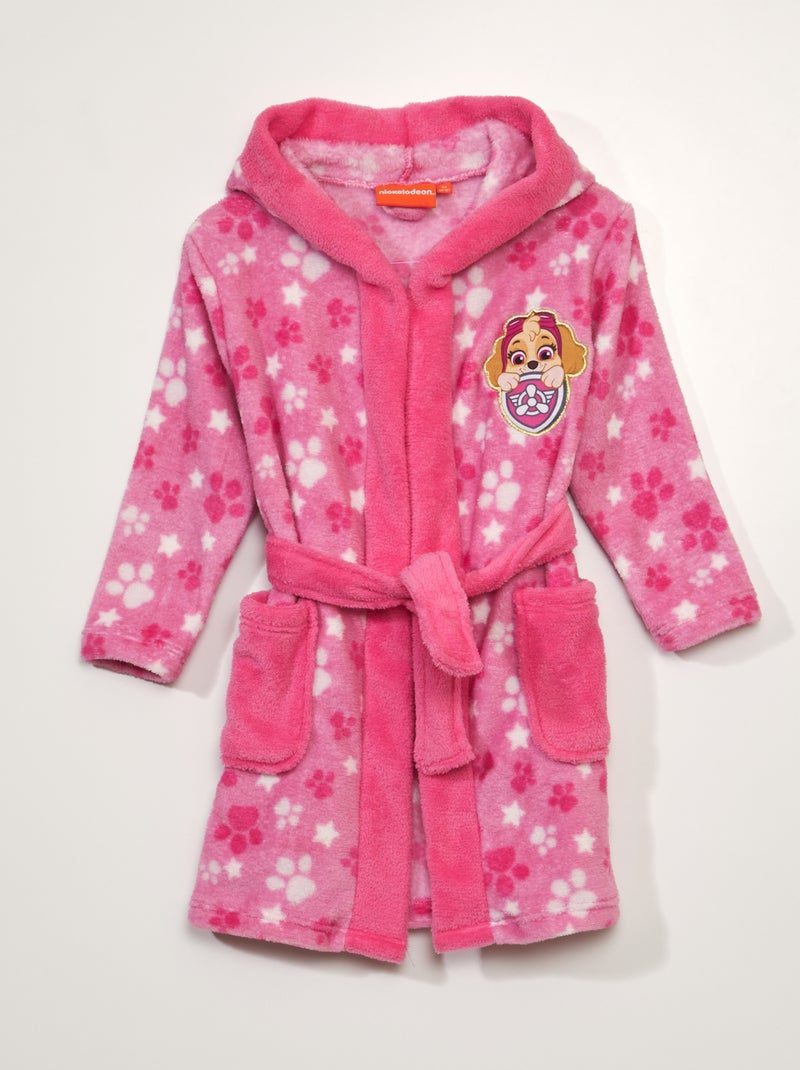 Accappatoio in maglia soffice 'Paw Patrol' Rosa - Kiabi