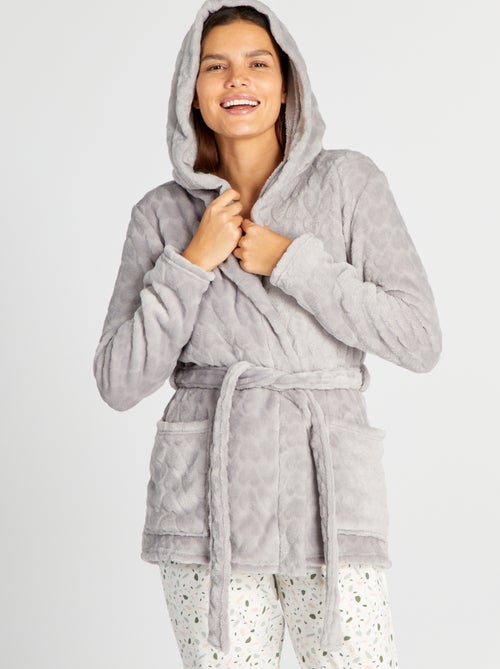 Vestaglia Donna Incrocio Coral Fleece Di Pile Il Granchio 26 - Foto 3