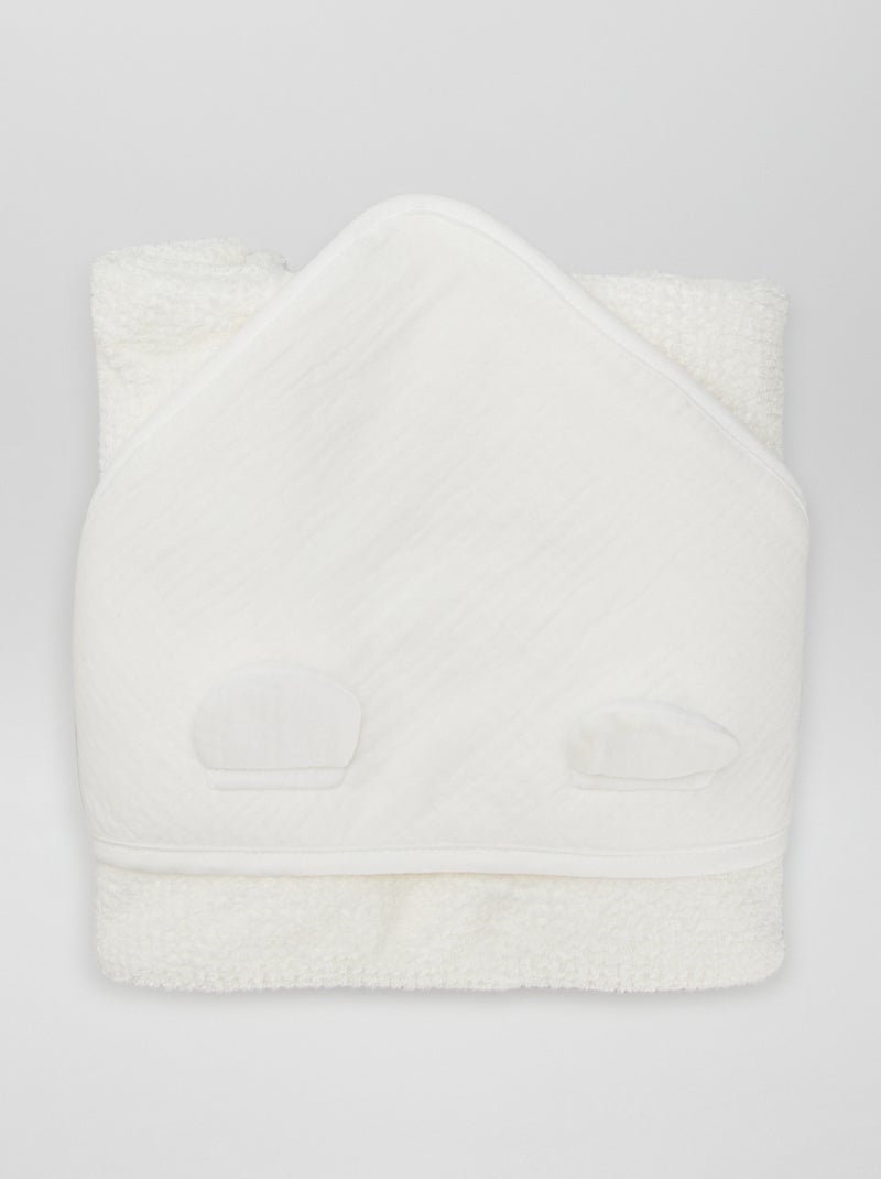 Accappatoio in spugna BIANCO - Kiabi