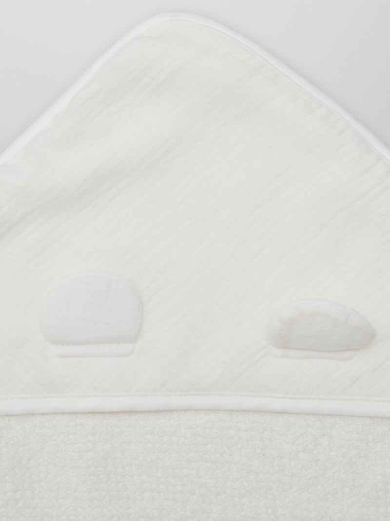 Accappatoio in spugna BIANCO - Kiabi