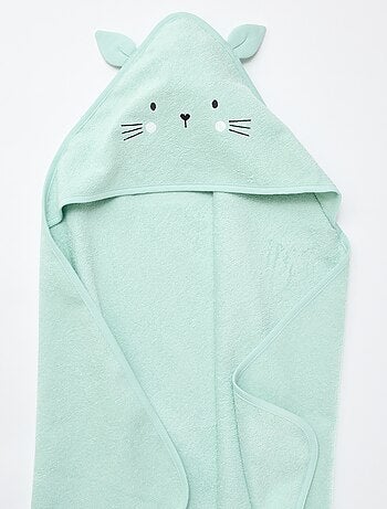 Accappatoio in spugna con orecchie di animali