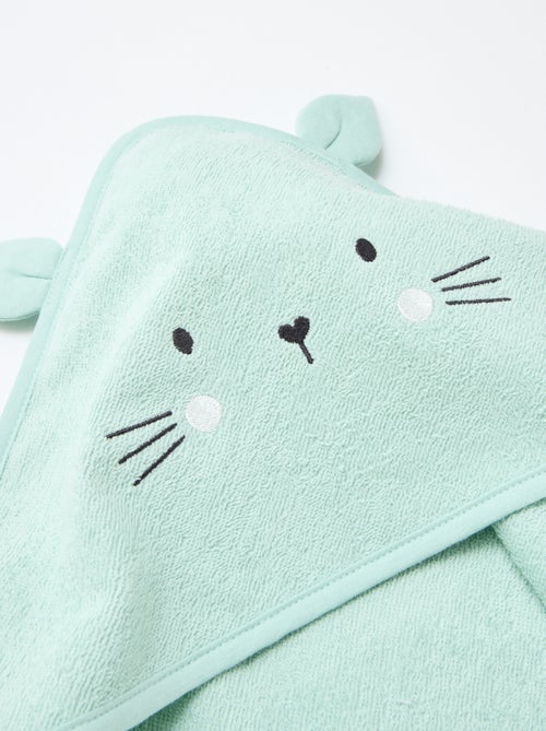 Accappatoio in spugna con orecchie di animali - Kiabi