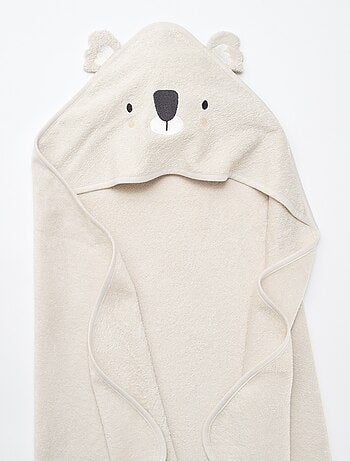 Accappatoio in spugna con orecchie di animali