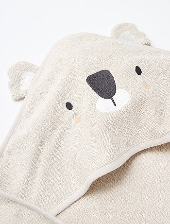 Accappatoio in spugna con orecchie di animali