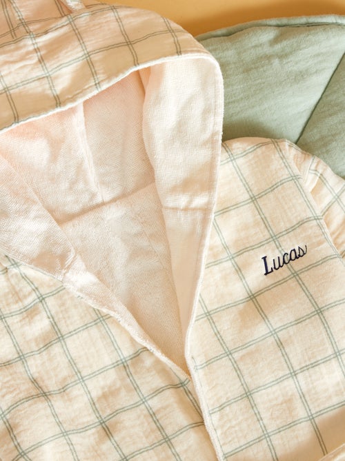 Accappatoio in spugna e garza di cotone - Kiabi Home - Kiabi